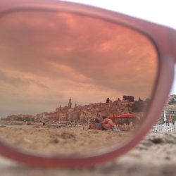 menton desde un lente 
